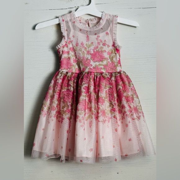 Zenzi Girls' Sleeveless 'Floral' Tulle Dress - Blush Pink XS. NWT - Picture 2 of 10